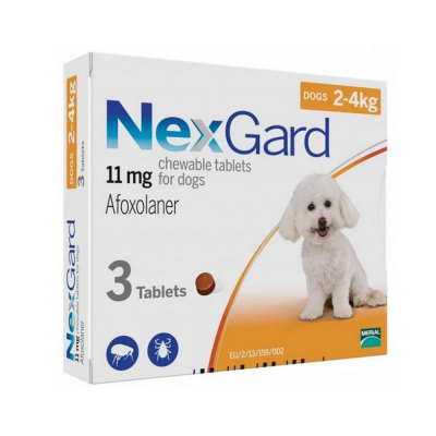Viên Nhai Nex-Gard Trị Ve, Bọ Chét & Ghẻ Cho Chó